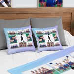 Henkilökohtainen Cheerleading Photo Collages heittää tyynyn kansi tekstillä Home Decor Housewarming lahja Cheerleadersille