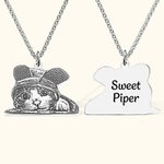 Personalised Pet Photo Necklace/Keychain | Callie