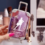 Henkilökohtainen Lovely Cheerleading siluetti Mini Travel Storage Box Syntymäpäivä lahja naisille