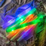 Personalized 10pcs Multicolored Light Up LED Foam Glow with Text Wedding Party Concert Clubs Nightlife Favors