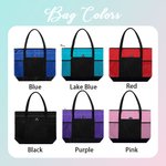 Borsa tote grande personalizzata per la ginnastica ritmica con nome e tasche in rete Regalo per gli amanti della ginnastica