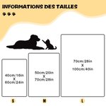 Couverture pour Chat Chien Personnalisée avec Photo et Nom de l'Animal Cadeau Anniversaire pour Amoureux d'Animal de Compagnie