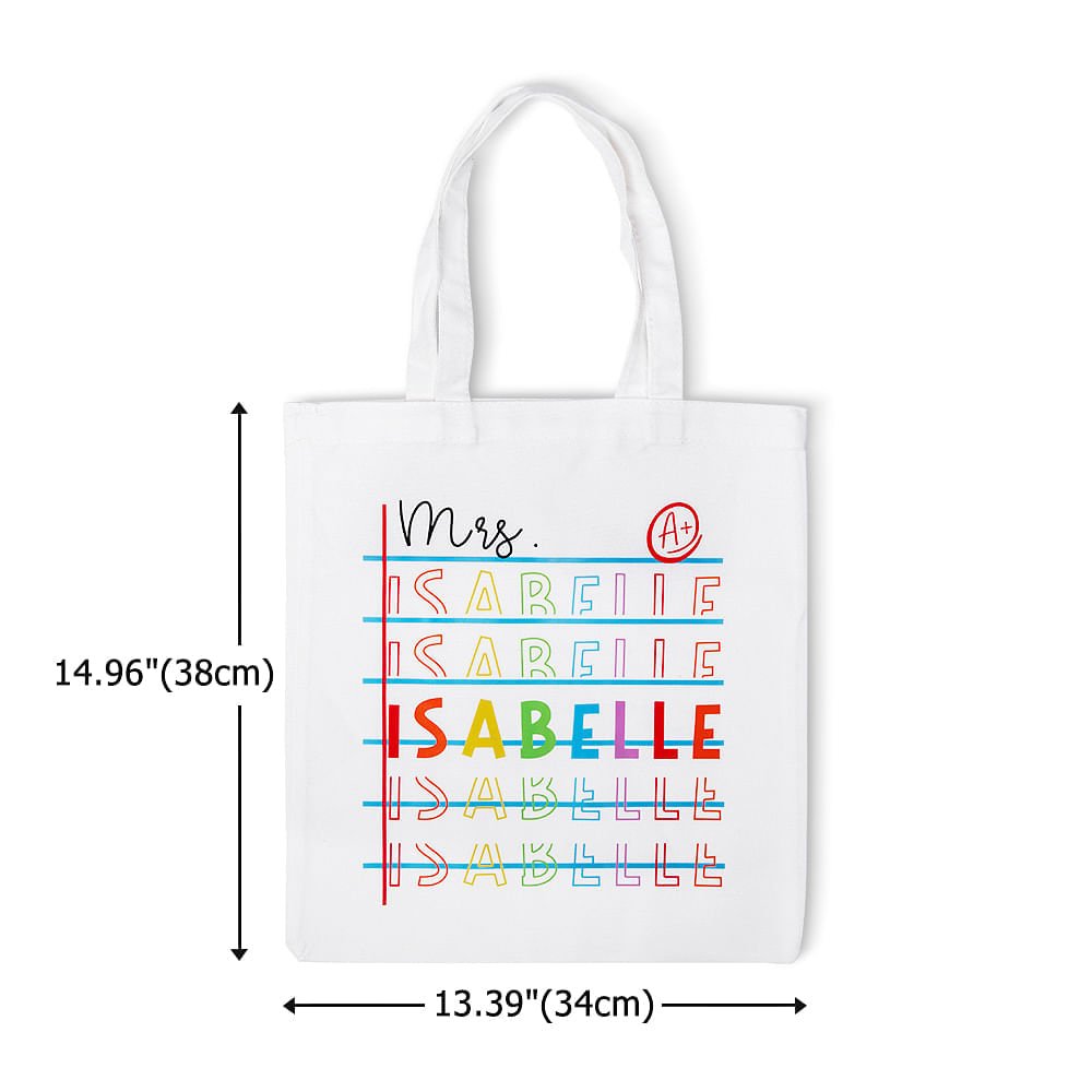 2 Pack Teache Canvas Totes Bag Teache Appeciation Gifts