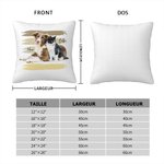 Coussin personnalisé avec photo d'animal de compagnie et nom Cadeau de sympathie pour les amoureux des chats et des chiens