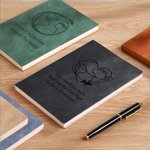 Carnet de notes ligné A5 A6 personnalisé avec nom et texte gravés Anniversaire Cadeau de voyage pour les voyageurs