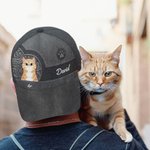 Casquette de baseball ajustable personnalisée multicolore avec noms Cadeau d'anniversaire en plein air pour les amoureux des animaux de compagnie