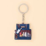 Personalized Chef Tool Bag Design Acrylic Keychain with Name Bag Charm Birthday Anniversary Gift for Chef Cooking Lover
