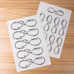 Personalisierte wasserdicht Ungiftigkeit Infinity Symbol Namen Satz von 3 temporäre Tattoos mit Vögeln Party Favor Jahrestag Geschenk für Familie Freu