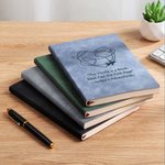 Carnet de notes ligné A5 A6 personnalisé avec nom et texte gravés Anniversaire Cadeau de voyage pour les voyageurs