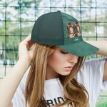 Casquette de baseball ajustable personnalisée multicolore avec noms Cadeau d'anniversaire en plein air pour les amoureux des animaux de compagnie