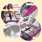 Henkilökohtainen Cheerleading siluetti valokuvat Collage pehmeä heittää peitto tekstin Housewarming Home Decor tuki lahja Cheerleaders