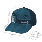 Casquette de baseball ajustable personnalisée multicolore avec noms Cadeau d'anniversaire en plein air pour les amoureux des animaux de compagnie