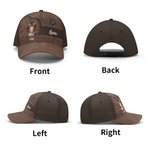 Casquette de baseball ajustable personnalisée multicolore avec noms Cadeau d'anniversaire en plein air pour les amoureux des animaux de compagnie