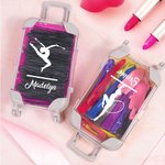 Henkilökohtainen voimistelu siluetti Mini matkalaukku matkalaukku meikki työkalut karkkia osapuoli suosikki laatikko syntymäpäivä matka lahja voimistelun ystäville