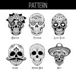 Veilleuse LED crâne de sucre floral personnalisé avec base en bois Décoration gothique pour la maison Halloween Jour des morts Cadeau pour la famille