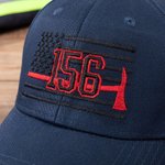 Henkilökohtainen kirjailtu punainen linja kirves lippu säädettävä Baseball Cap Mesh Trucker Hat numero ja nimi syntymäpäivä arvostus lahja palomies