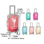 Henkilökohtainen voimistelu siluetti Mini matkalaukku matkalaukku meikki työkalut karkkia osapuoli suosikki laatikko syntymäpäivä matka lahja voimistelun ystäville