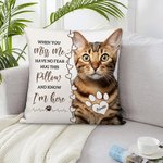 Taie de Coussin Personnalisée avec Photo d'Animal et Nom Décoration de Maison Cadeau pour Propriétaires des Animaux