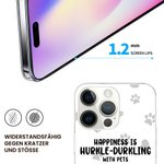 Personalisierte „HURKLE-DURKLING“  Handyhülle mit Namen Haustieren Tough Case für iPhone Geburtstag Geschenk für Tierliebhaber