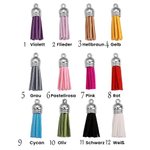 Personalisiertes Schlüsselband mit Namen und Perlen Schlüsselabzeichen mit Quaste für Lehrer Geschenk zum Lehrertag