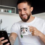 Personalized Awesome Dad Photo Portrait Ceramic Mug with Text Birthday Gift for Dad Grandpa