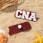 Personalisierte Glitter Krankenschwester Uniform Acryl Schaltfläche Charme Zubehör für Bogg Krankenschwester Woche Danke Geschenk für Pflegekräfte