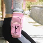 Personalisierte Rhythmische Silhouette Wasserflasche Tragetasche mit Riemen für 40oz Stanley Becher Zubehör Geburtstag Geschenk für Frauen