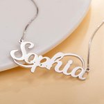 Personalised Dainty Name Necklace with 7 Font Styles Minimalist Jewellery Birthday Anniversary Gift for Her