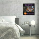 Personalized Baby's 1st Halloween Pumpkin Bat Framed Canvas Painting with Photo and Name Wall Decor Holiday Party Gift for Newborn New Mom Dad