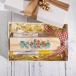 Gepersonaliseerd Schattig Stationery Element Krijtbordgum met Naam en 2 Markers Lerarendag Terug naar School Cadeau voor Leraar