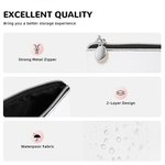 Personalizzato Leopard Cartoon Character Makeup Bag with Zipper Waterproof Portable Travel Essentials Grazie Settimana dell'infermiere Regalo per il p