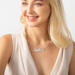 Personalised Dainty Name Necklace with 7 Font Styles Minimalist Jewellery Birthday Anniversary Gift for Her