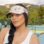 Personalized Shadow Monogram Adjustable Visor Hat Outdoor Birthday Gift for Sports Lover