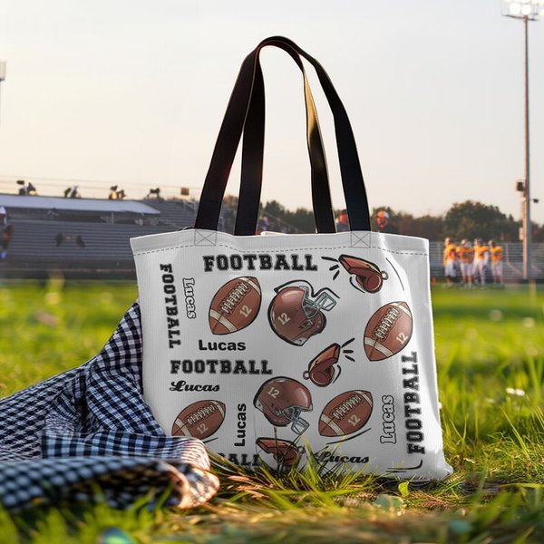 Sac de sport personnalisé avec nom et numéro de l'équipe Cadeau d'anniversaire pour les amoureux du football Joueurs