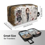 Personalizado de dibujos animados de diseño de dispositivos médicos neceser con nombre de la semana de la enfermera Apreciación de regalo para la enfe