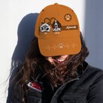 Personalisierte Mehrfarbige Cartoon Katze Hund Design Kappe Baseballmütze mit Namen Sport Zubehör Geburtstagsgeschenk für Tierliebhaber