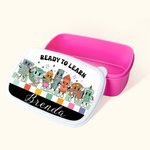 Gepersonaliseerde Leuke Stationery Element Food Grade Kid's Lunch Box met naam terug naar school Verjaardagscadeau voor meisjes jongens
