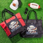 Personalized Retro Rainbow Letter Football Theme Zippered Tote Bag with Number Name Game Day Accessories Birthday Gift for Football Mom