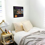 Personalized Baby's 1st Halloween Pumpkin Bat Framed Canvas Painting with Photo and Name Wall Decor Holiday Party Gift for Newborn New Mom Dad