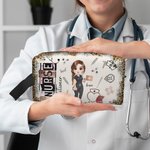 Personalizado de dibujos animados de diseño de dispositivos médicos neceser con nombre de la semana de la enfermera Apreciación de regalo para la enfe