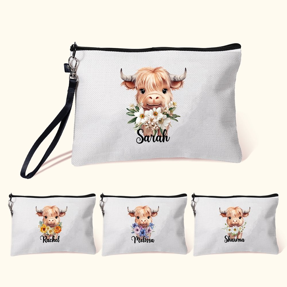 Sac de maquillage avec nom Cadeau d'anniversaire pour les femmes