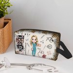 Personalizado de dibujos animados de diseño de dispositivos médicos neceser con nombre de la semana de la enfermera Apreciación de regalo para la enfe