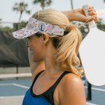 Personalized Shadow Monogram Adjustable Visor Hat Outdoor Birthday Gift for Sports Lover