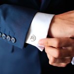 Personalized Engraved Dog Cat Portrait Cufflinks with Monogram Magnetic Wooden Box Wedding Groom Memorial Gift for Men Pet Lovers