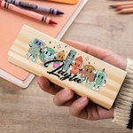 Gepersonaliseerd Schattig Stationery Element Krijtbordgum met Naam en 2 Markers Lerarendag Terug naar School Cadeau voor Leraar