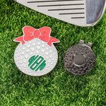 Personalized Bow Monogram Golf Hat Clip Marker Sports Accessories Birthday Gift for Women Golfers
