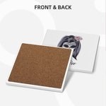 Personifierad Day of the Dead Floral Skull Coasters med namn Festlig present till gotisk dödskalleälskare