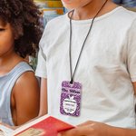 Personalizzato classico stile quaderno di composizione di mele su due lati Hall Pass Lanyard insegnante Scuola Back to School Appreciation Week Gift Insegnante primario