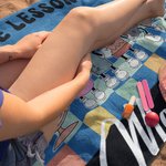 Personalized Stationery Elements Oversized Quick Dry Beach Towel with Text Appreciation Back to School Gift for Teacher