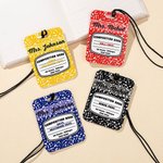 Personalizzato classico stile quaderno di composizione di mele su due lati Hall Pass Lanyard insegnante Scuola Back to School Appreciation Week Gift Insegnante primario